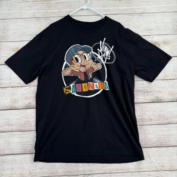 Logic Sayonara Vinyl Days Short Sleeve T-Shirt Adult Size 2XL Black - Picture 1 of 8